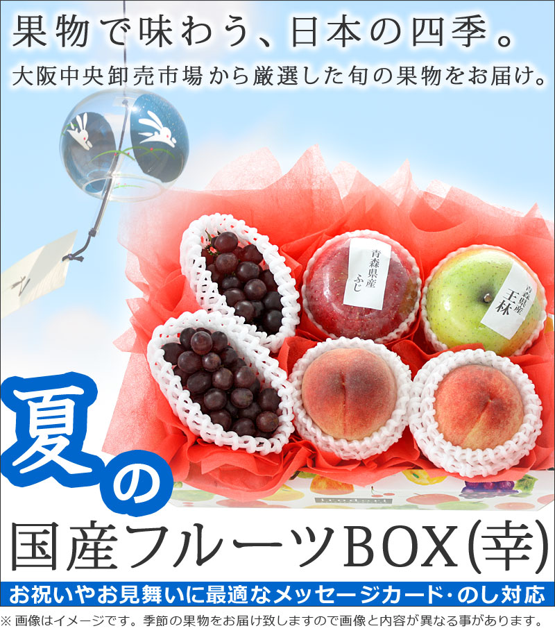 ギフトパーク　夏の国産フルーツBOX【幸】国産果物のみ厳選の果物詰め合わせ【送料無料】　kt